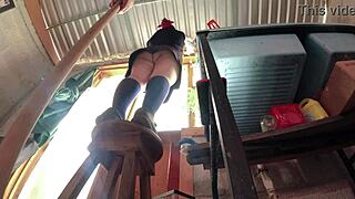 Traigo Falda No Alcanzo Alumna Culona Es Grabada Bajo Falda!