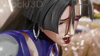 In This Intense Scene, Psylocke Gets Bent Over And Fucked Doggystyle With A Big Cock