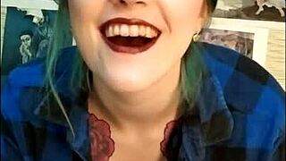 stunning girl loves to edge her friends cock