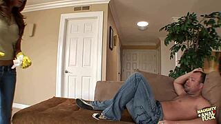 mexican maid takes big white cocks in double penetration threesome!