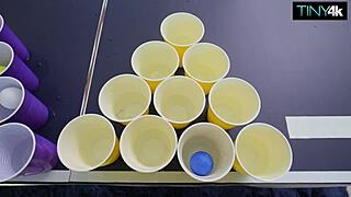 julia james loses pong game and gets her tight pussy filled