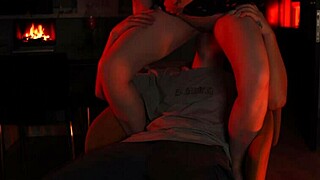 Romantic dinner evolves into passionate sex with girlfriend