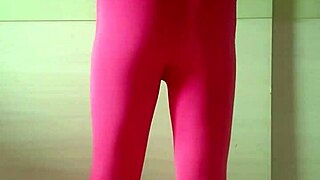 Misr4 Updates Pink Gymwear in Tight Leggings