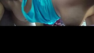 The intriguing neighbor lady in the bedroom