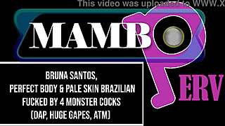 bruna santos perfect body dap anal atm huge gapes bbc monster cocks ob408