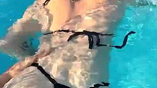 swimming pool pleasure real couples hotel room romp