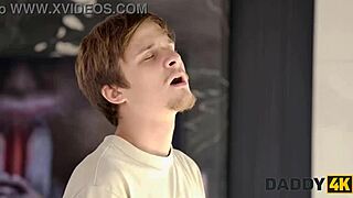 Daddy4k slutty gf is sucking a cock and then stripteasing for another in one room