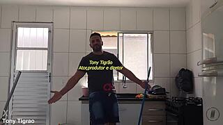 Marcela Branquinha Shows Everything in Red Behind Tigrão Scenes