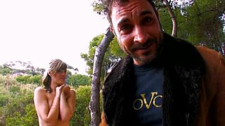 Beautiful blonde girl riding