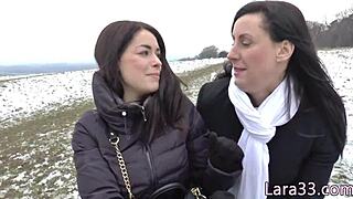 Oh, bigtits MILF lesbo getting pussy licked by teen 18+ babe!