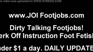 Throbbing Cock Between My Soft Warm Feet!