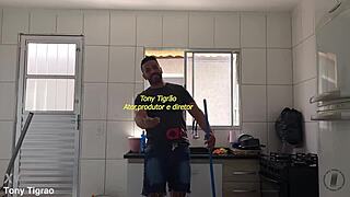 Marcela Branquinha Shows Everything in Red Behind Tigrão Scenes