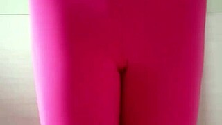 Misr4 Updates Pink Gymwear in Tight Leggings