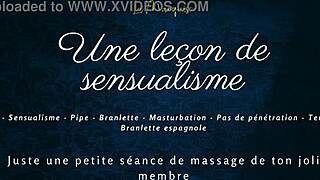 French Girl Gives Sensual Handjob with Praises