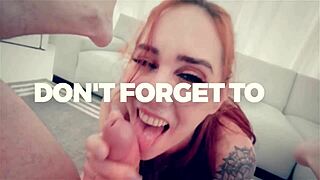 hey, plumber fixes hot brunette's oral craving with his cock