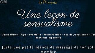 French Girl Gives Sensual Handjob with Praises