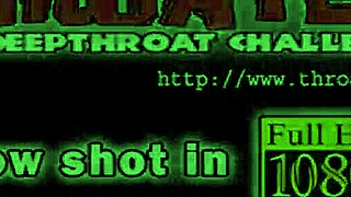 Cum erupts in throat during fellatio!