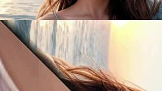 Mature Woman Strolling On The Beach?