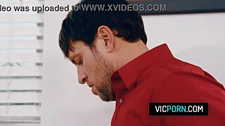 Hot brunette milf preston parker stuck under the table no panties takes rough doggystyle fucking