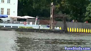 Public Nude Fetish Eurobabe Rides Waterbike
