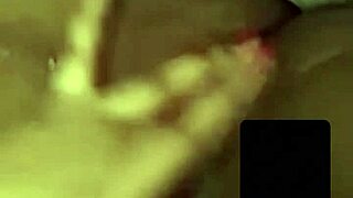 Indian girl intensely fingers herself on video call