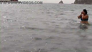 latina gordita with the biggest ass on the beach