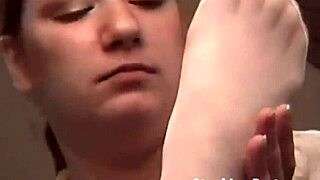 I surprised Ashlee with Jasmin's intense foot worship session.