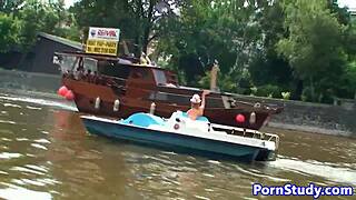Public Nude Fetish Eurobabe Rides Waterbike