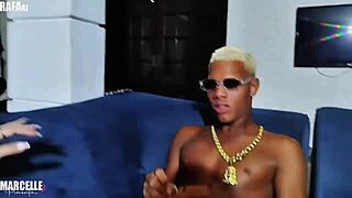 The guy lifted his daughter-in-law's pussy and her mom's, then his son joined the wild orgy.