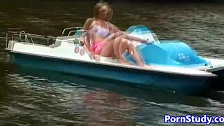 Public Nude Fetish Eurobabe Rides Waterbike