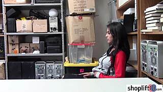 Sexy Latina Teen 18+ Was Arrested By Security Guy For Candy