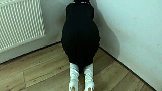 Will This Slutty Nun Squirt After Hard Fucking?