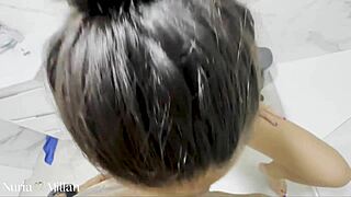 I Clean Friend's Cock with Pussy and Mouth