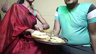 First time at indian holi festival, i celebrate with neighbor wife in group fun.