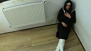 Will This Slutty Nun Squirt After Hard Fucking?