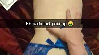 Cheating Cumslut Begs for Rough Creampie in Snapchat Fuck