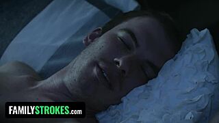 stepsiblings avery moon and jay myers fucking busty stepaunt casca akashova on christmas!