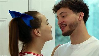 risa may gags on cock?