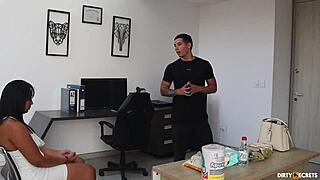 Caught Stealing, I Fuck the Security Guard to Escape