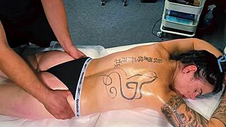 Male Masseur Gives Tattoo Girl More Than Massage She Wanted!