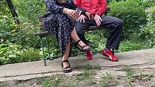 Curvy Mother In Law Gets My Cum Outdoors!