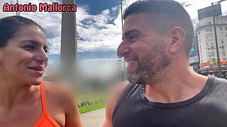 argentinian fitness babe gets picked up for quick street fucking - michelle