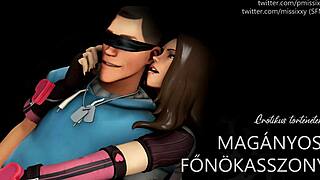 a lonely boss lady shares erotic audio materials in hungarian