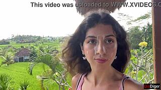 Cute Girl Eats Burger With Cum Face