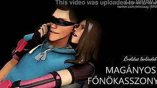 a lonely boss lady shares erotic audio materials in hungarian