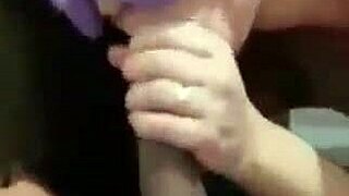 Perfect Little Blonde Gives Her Pink Pussy in Front of Husband