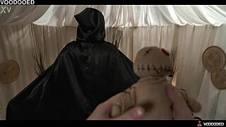Squirting Whore Surrenders To Creepy Voodoo Doll Man