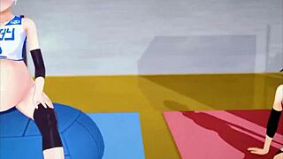 Detailed Scene Of Team RWBY Pregnant Yoga Class With Creampie, Monster Cock, And Gym Sex