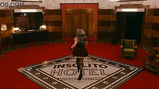 Naughty Hotel Mistress Drinks Big Black Intruder's Sweet Juice