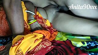 indian wife enjoying quiet time at home